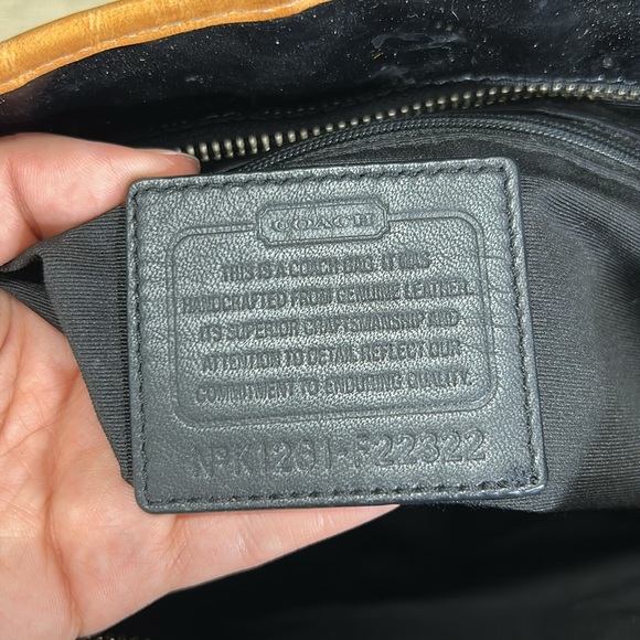 Coach Black and Tan Patent Leather Tote - Picture 15 of 15